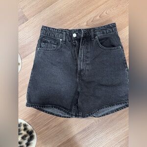 Zara Black Denim Jean Shorts